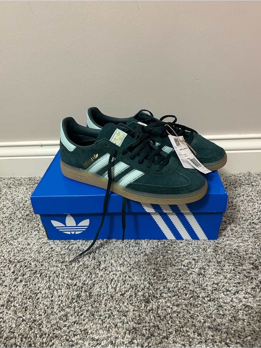 Adidas Handball Spezial Green Sneakers Women’s Size 8.5 NWT